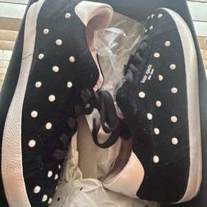 Kate Spade Brigitte Runner Sneakers in Black Multi and Cream